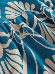 White Stuff Blue Otto Linen Blend Dress - Image 6 of 6