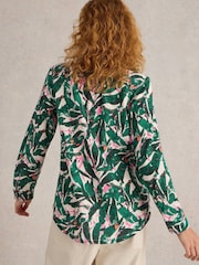 White Stuff Green Sophie 100% Organic Cotton Shirt - Image 3 of 7