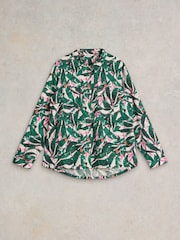 White Stuff Green Sophie 100% Organic Cotton Shirt - Image 6 of 7