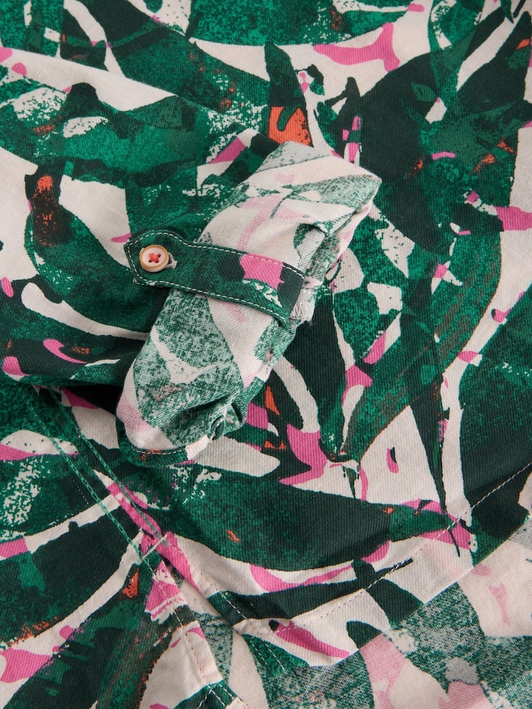 White Stuff Green Sophie 100% Organic Cotton Shirt - Image 7 of 7