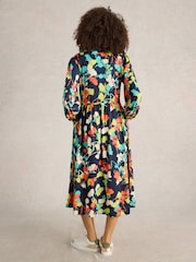 White Stuff Blue Leah Jersey Dress - Image 2 of 6