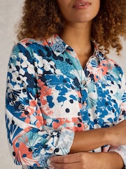 White Stuff White Sophie 100% Organic Cotton Shirt - Image 3 of 6