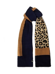 Dune London Blue Leopard Lightweight Leoaprd Scarf - Image 2 of 3