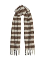 Dune London Brown Lavigne Super Fluffy Xl Scarf - Image 1 of 2