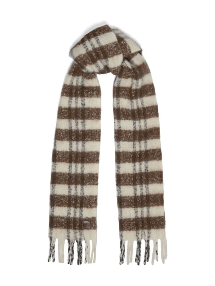 Dune London Brown Lavigne Super Fluffy Xl Scarf - Image 1 of 2
