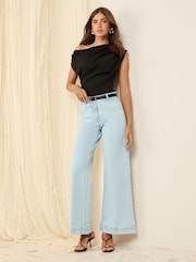 Friends Like These Black Off The Shoulder Top - Image 3 of 4