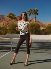Friends Like These Black Spot Off The Shoulder Top - Image 2 of 5