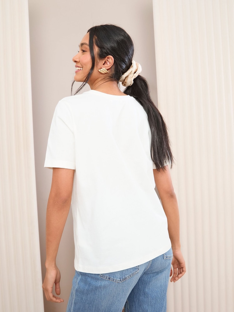 Friends Like These White Short Sleeve Slogan Easy T-Shirt - Image 4 of 4 Friends Like These White Short Sleeve Slogan Easy T-Shirt - Image 4 of 4