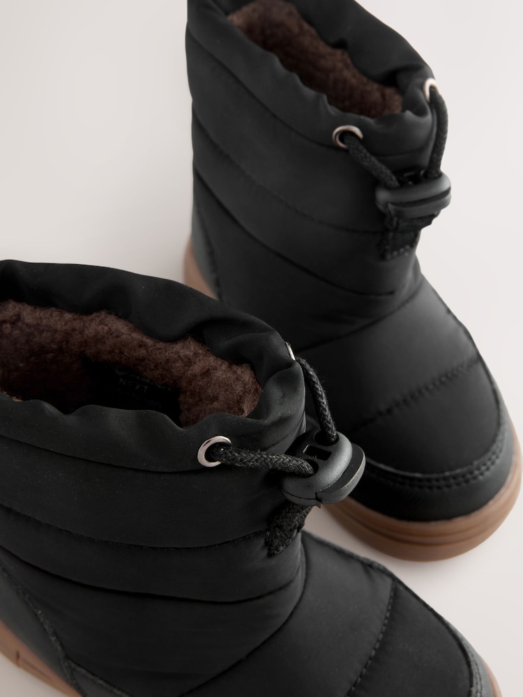 Black Thermal Thinsulate™ Lined Quilted Water Resistant Boots - Image 5 of 5