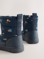 Blue Navy Transport Thermal Thinsulate™ Lined Quilted Water Resistant Boots - Image 5 of 5