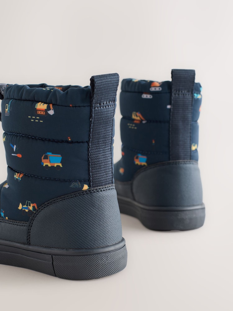 Blue Navy Transport Thermal Thinsulate™ Lined Quilted Water Resistant Boots - Image 5 of 5