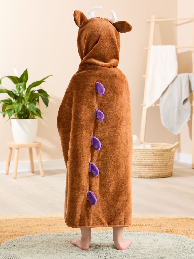 JoJo Maman Bébé Brown The Gruffalo Large Hooded Towel - Image 2 of 6 JoJo Maman Bébé Brown The Gruffalo Large Hooded Towel - Image 2 of 6
