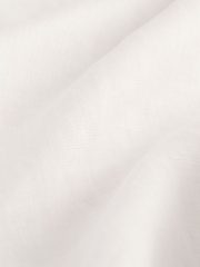 White Short Sleeve 100% Linen Shirt (3-16yrs) - Image 7 of 8