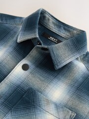 Blue Shadow Check Short Sleeve Check Shirt (3-16yrs) - Image 7 of 13