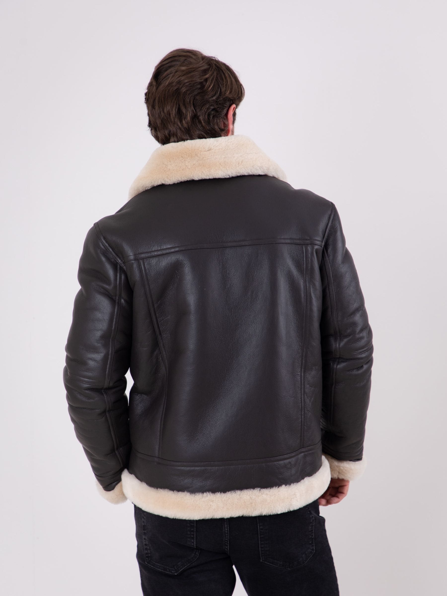 Buy Lakeland Leather Black Tigermoth Aviator Jacket from the Next