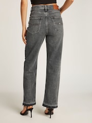 Tommy Jeans Black Slim Layla High Rise Straight Jeans - Image 2 of 7