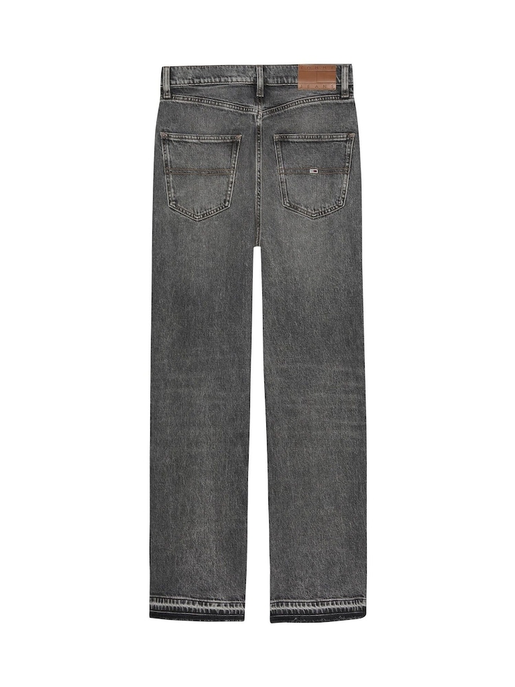 Tommy Jeans Black Slim Layla High Rise Straight Jeans - Image 5 of 7