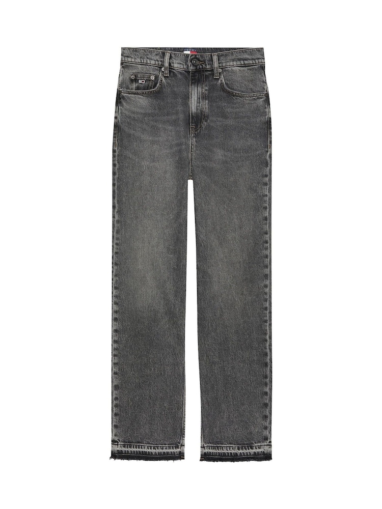 Tommy Jeans Black Slim Layla High Rise Straight Jeans - Image 6 of 7