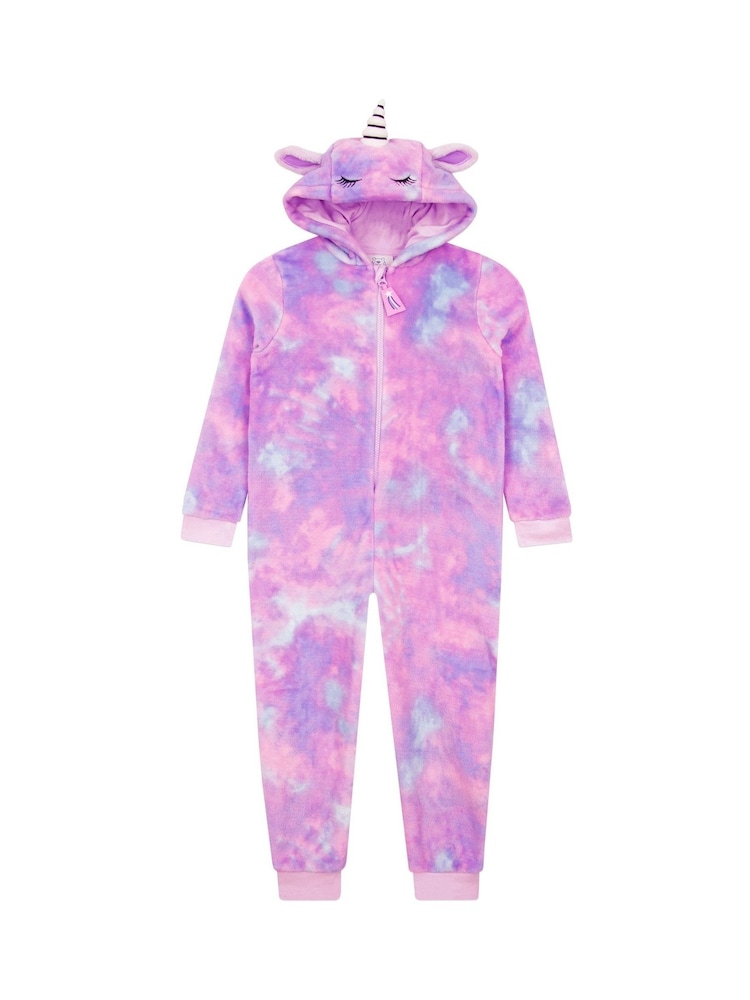 Harry Bear Purple Unicorn All-In-One With 3D Ears And Horn - Image 1 of 6