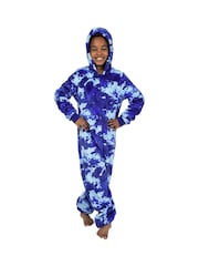 Harry Bear Blue Camouflage Pattern All-In-One - Image 1 of 9
