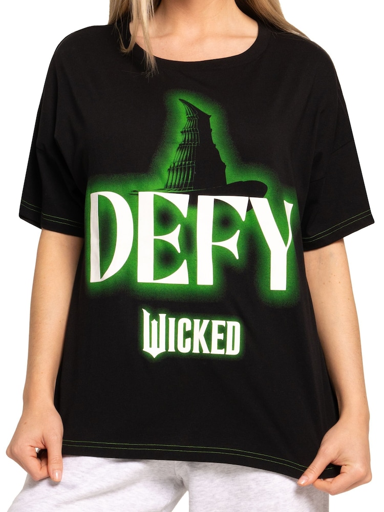 Character Black Wicked Defy Short Sleeve 100% Cotton T-Shirt - Image 10 of 10