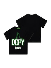 Character Black Wicked Defy Short Sleeve 100% Cotton T-Shirt - Image 2 of 10