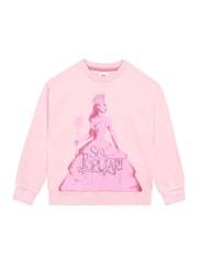 Character Pink Wicked Glinda Glitter 100% Cotton Sweatshirt - Image 1 of 9