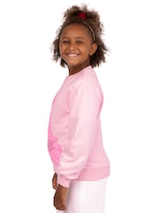 Character Pink Wicked Glinda Glitter 100% Cotton Sweatshirt - Image 8 of 9