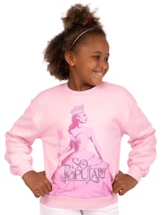 Character Pink Wicked Glinda Glitter 100% Cotton Sweatshirt - Image 9 of 9