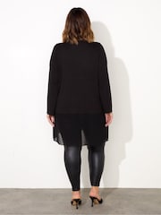 Live Unlimited Curve Jersey-Tunika mit Chiffon-Saum - Bild 4 von 4