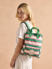 Joules Green Resort Stripe Packaway - Backpack - Image 2 of 12