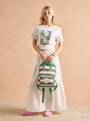 Joules Green Resort Stripe Packaway - Backpack - Image 3 of 12