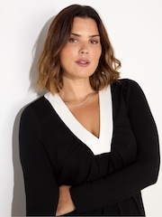 Live Unlimited V-Neck Jersey Top - Bild 3 von 4