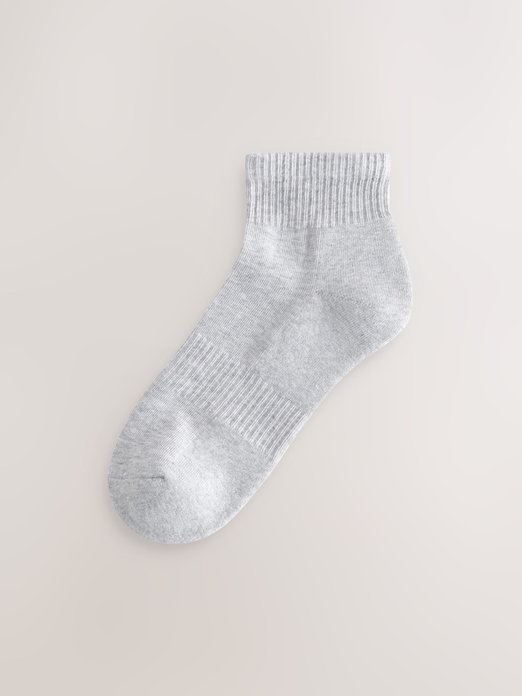 Blue/Grey 5 Pack Mid Trainer Socks - Image 6 of 8