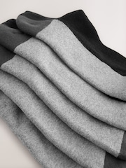 Black/Grey 5 Pack Cushioned Trainers Socks - Image 2 of 3