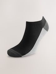 Black/Grey 5 Pack Cushioned Trainers Socks - Image 5 of 6