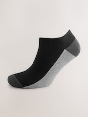 Black/Grey 5 Pack Cushioned Trainers Socks - Image 6 of 6