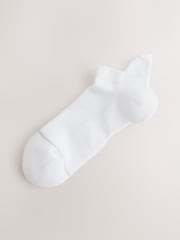White/Grey/Navy Blue Active Cushioned Sports Trainer Socks 4 Pack - Image 2 of 7