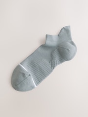 White/Grey/Navy Blue Active Cushioned Sports Trainer Socks 4 Pack - Image 3 of 7