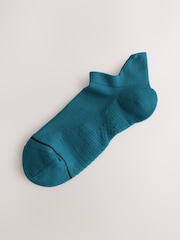 White/Grey/Navy Blue Active Cushioned Sports Trainer Socks 4 Pack - Image 4 of 7