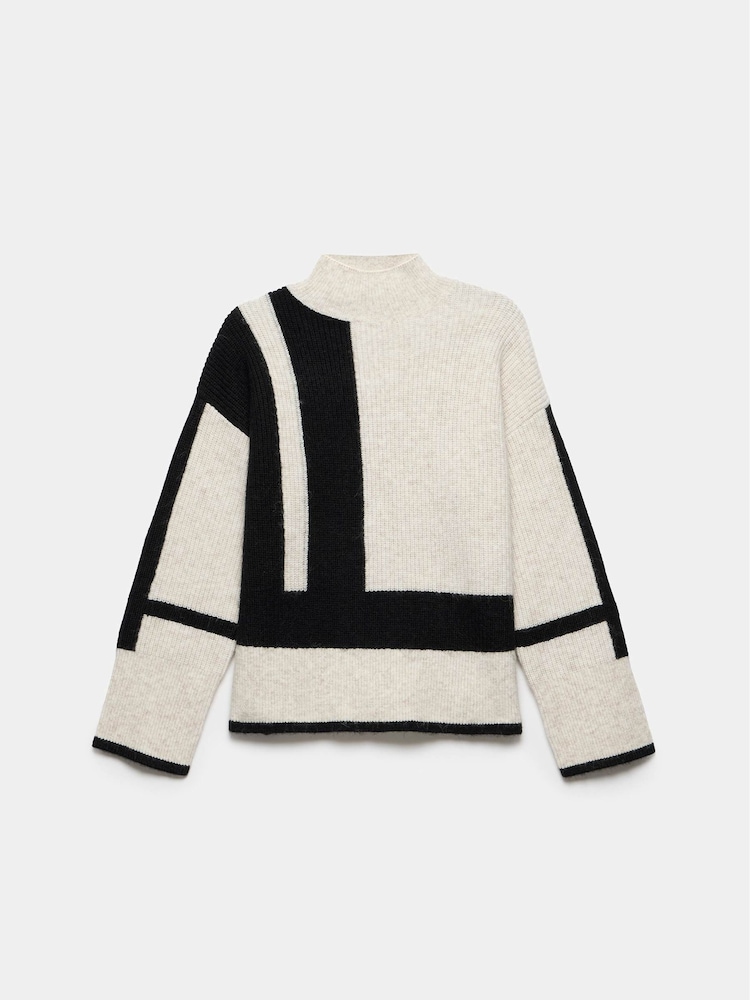 Pulover cu blocuri de culoare Mint Velvet - Image 6 of 7