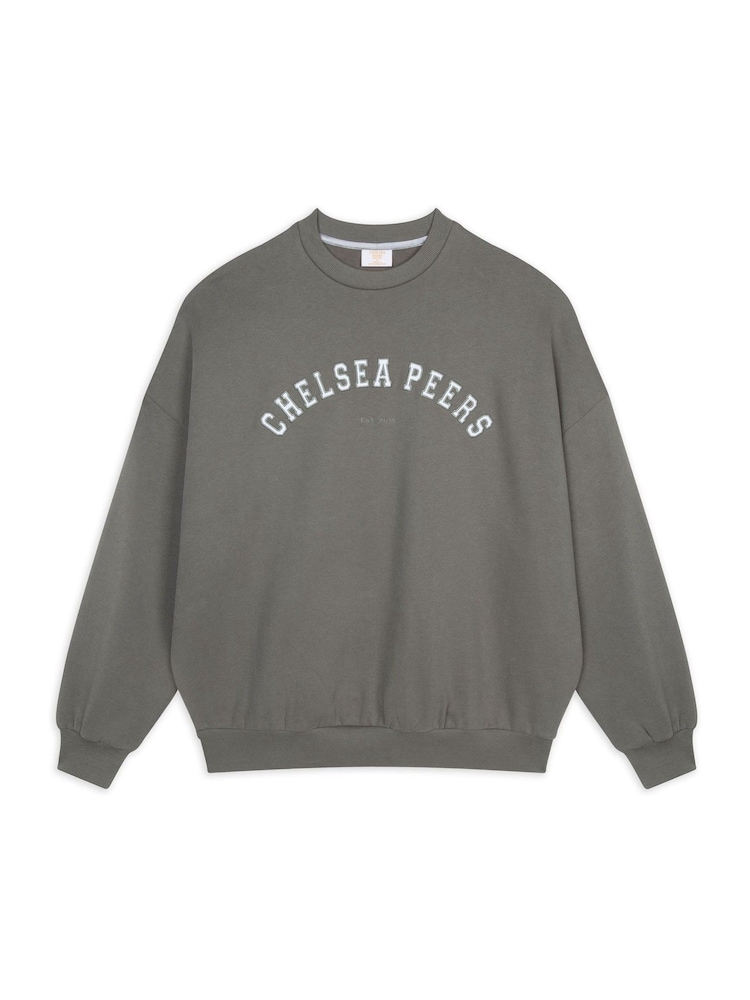 Chelsea Peers Green Cotton Embroidered Logo Sweatshirt - Image 1 of 1