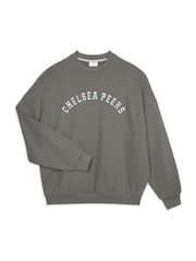 Chelsea Peers Green Cotton Embroidered Logo Sweatshirt - Image 2 of 3