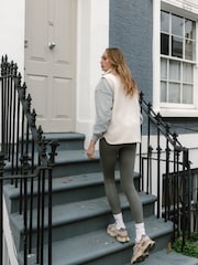 Chelsea Peers White Borg Fleece Reversible Gilet - Image 3 of 5