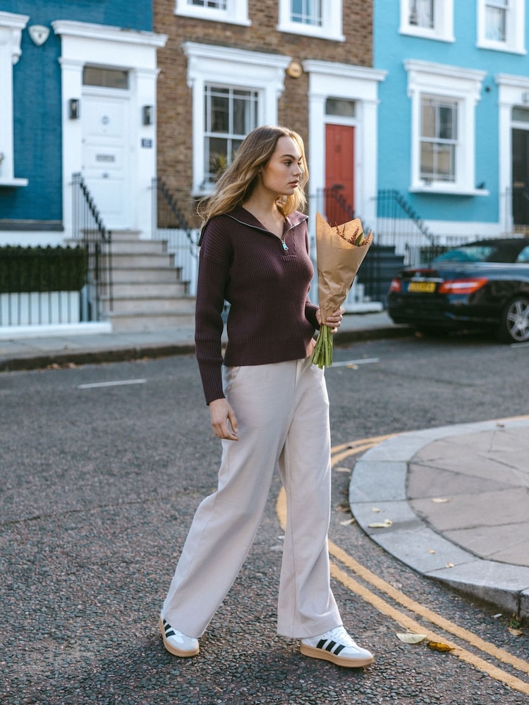 Chelsea Peers Nude 100% Cotton Joggers - Image 1 of 5