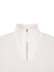 Blanco - Chelsea Peers Borg Quarter Zip Funnel Sweatshirt - Imagen 3 de 3