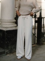 Chelsea Peers White 100% Cotton Joggers - Image 4 of 5