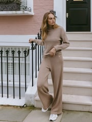Chelsea Peers Cashmere Blend Knitted Alto Neck Sweatshirt - Imagen 2 de 4