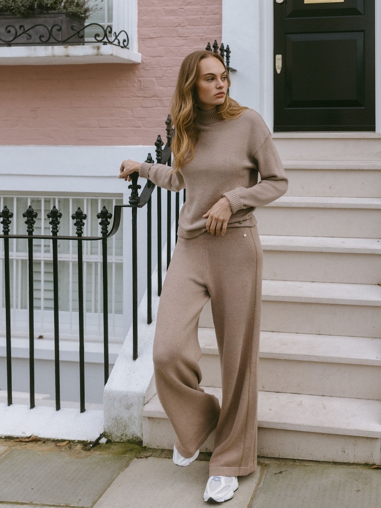 Chelsea Peers Cashmere Blend Knitted Alto Neck Sweatshirt - Imagen 2 de 4