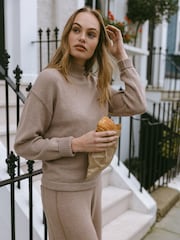 Chelsea Peers Cashmere Blend Knitted Alto Neck Sweatshirt - Imagen 3 de 4
